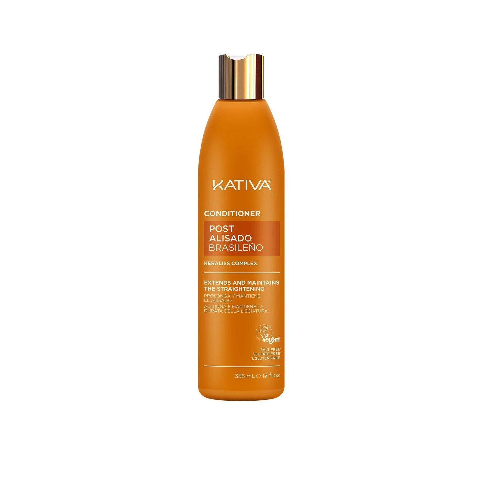 Kativa Post Brazilian Straightening Conditioner 355ml