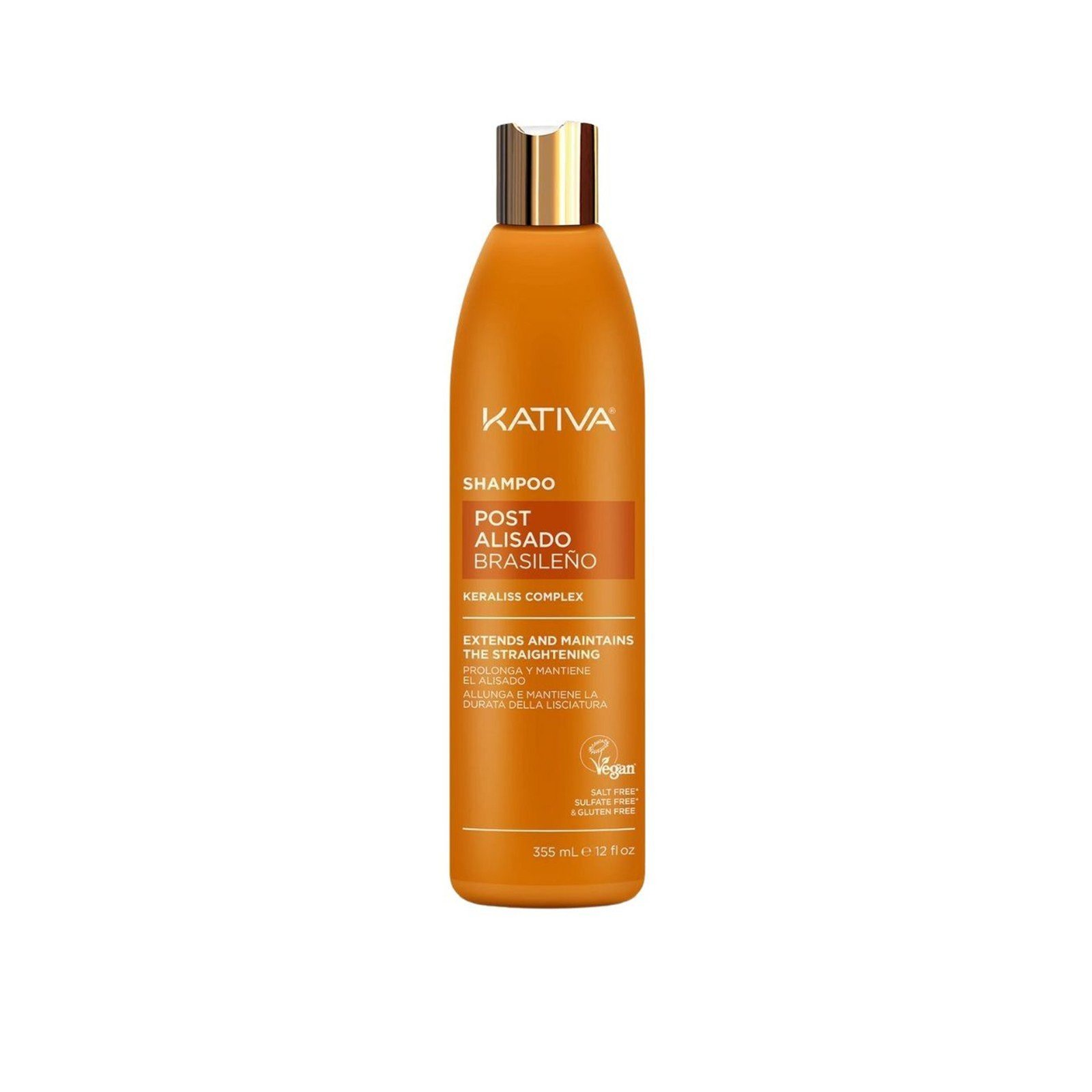 Kativa Post Brazilian Straightening Shampoo 355ml