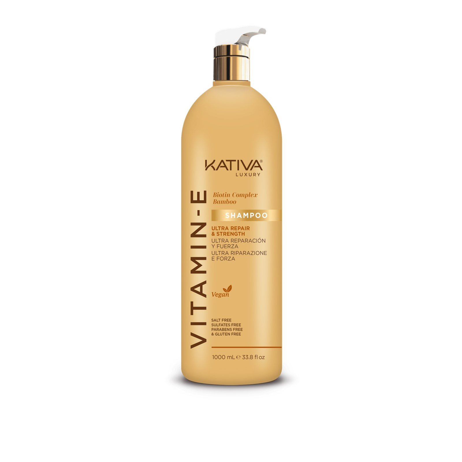Kativa Vitamin-E Biotin Complex Bamboo Shampoo 1L