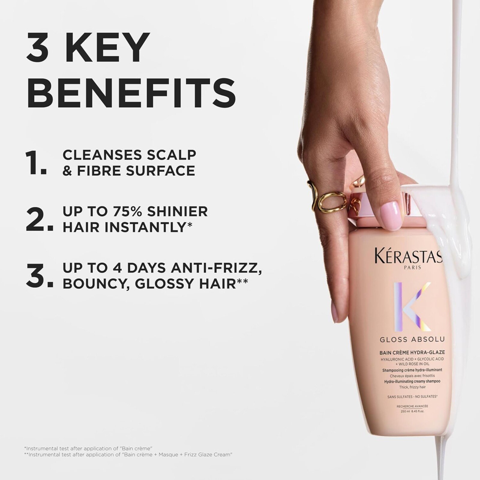 Kérastase Gloss Absolu Bain Crème Hydra-Glaze Creamy Shampoo 500ml