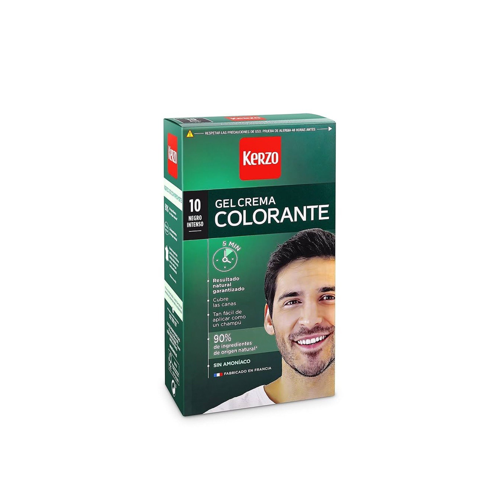 Kerzo Men's Coloring Cream Gel 10 Intense Black قطر