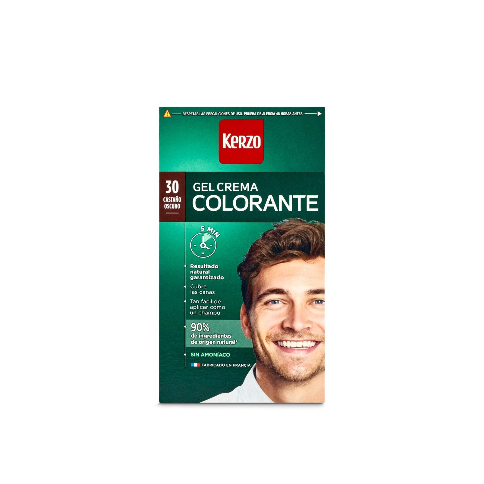 Kerzo Men's Coloring Cream Gel 30 Dark Chestnut قطر