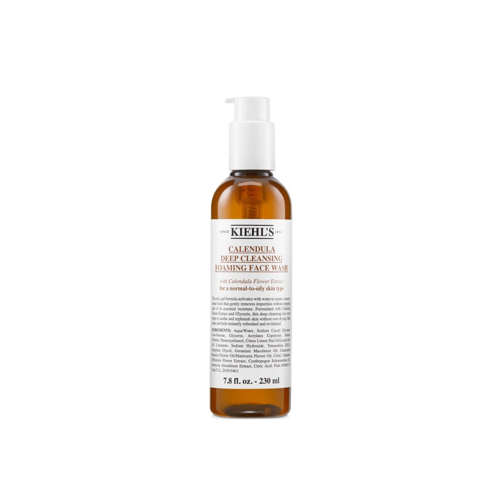 Kiehl's Calendula Deep Cleansing Foaming  Face Wash 230ml (7.8floz)