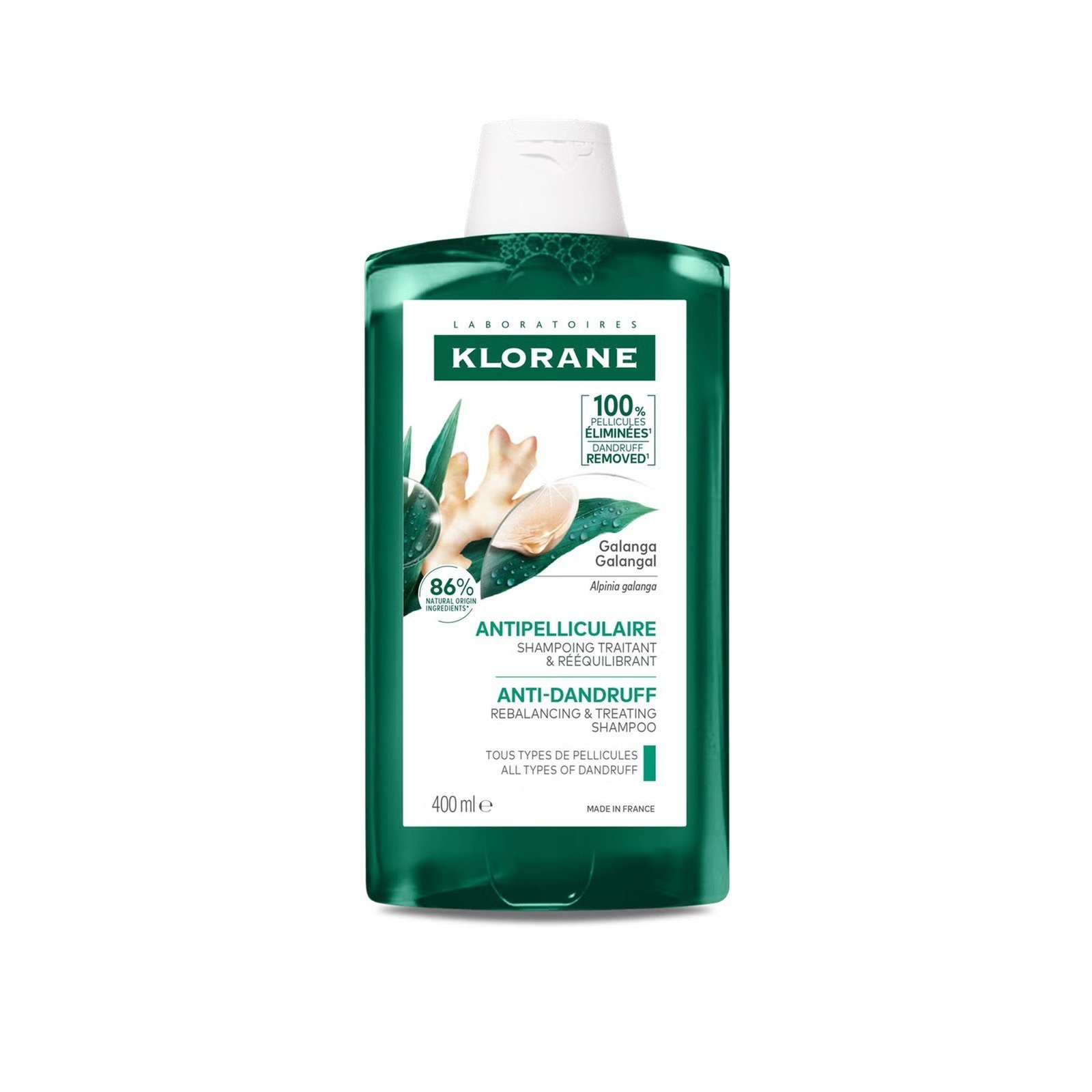 Klorane Anti-Dandruff Rebalancing Shampoo with Galangal