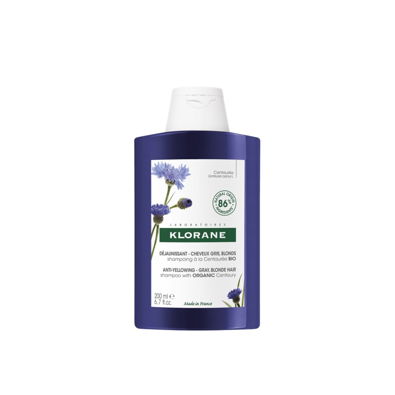 Klorane Anti-Yellowing Shampoo with Centaury 200ml (6.76fl oz)