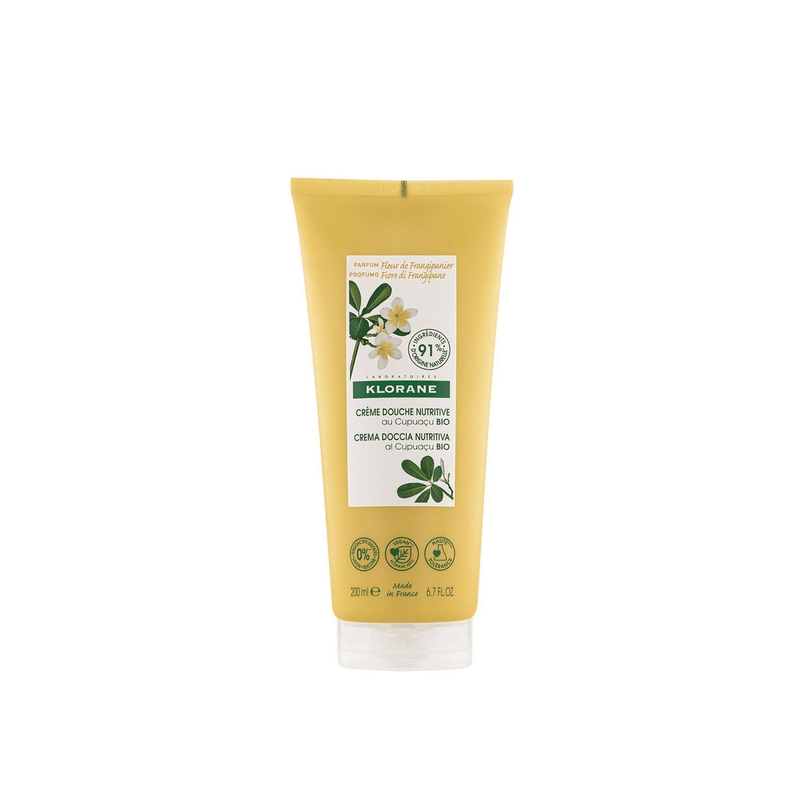 Klorane Body Frangipani Nourishing Shower Cream 200ml