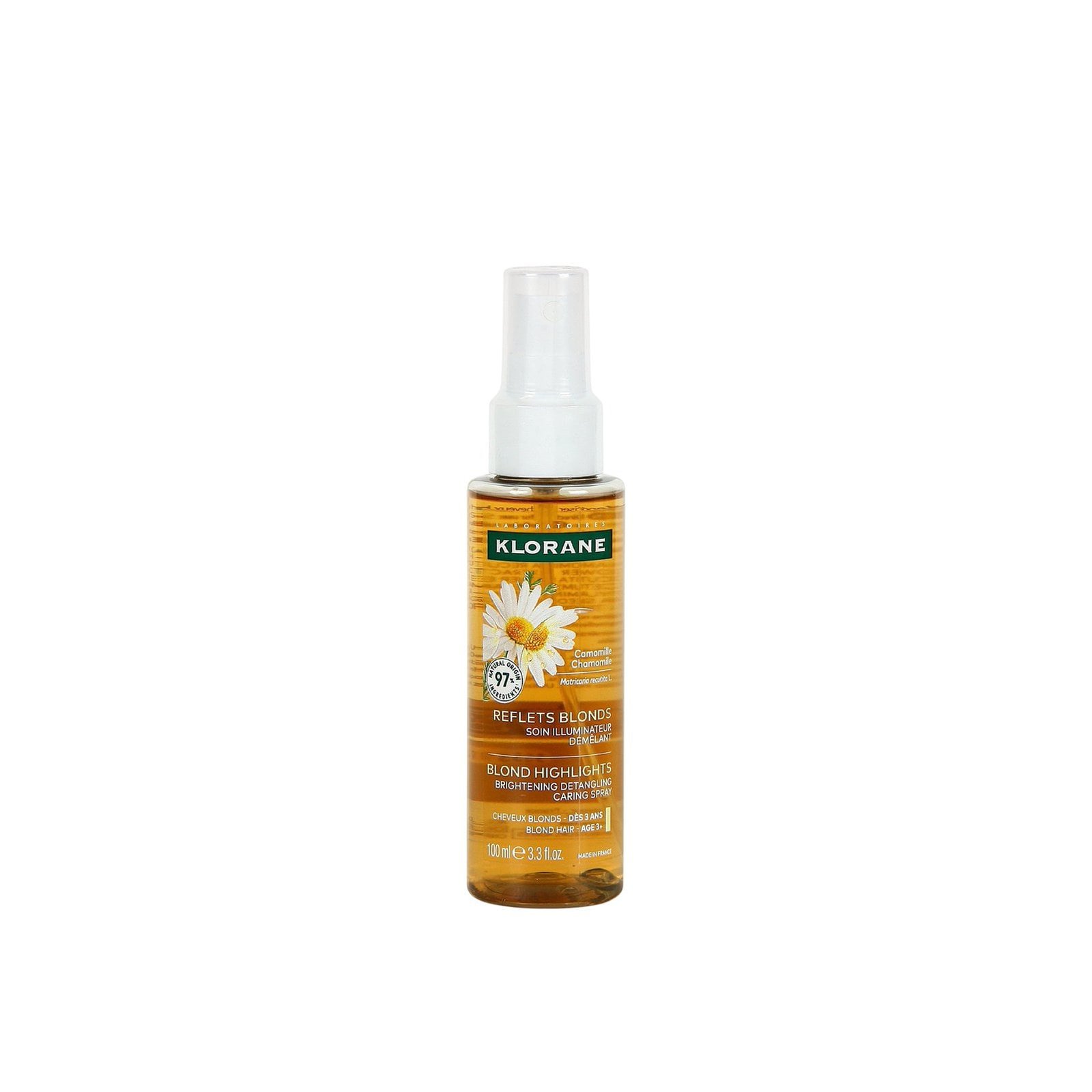 Klorane Blond Highlights Brightening Detangling Caring Spray 100ml