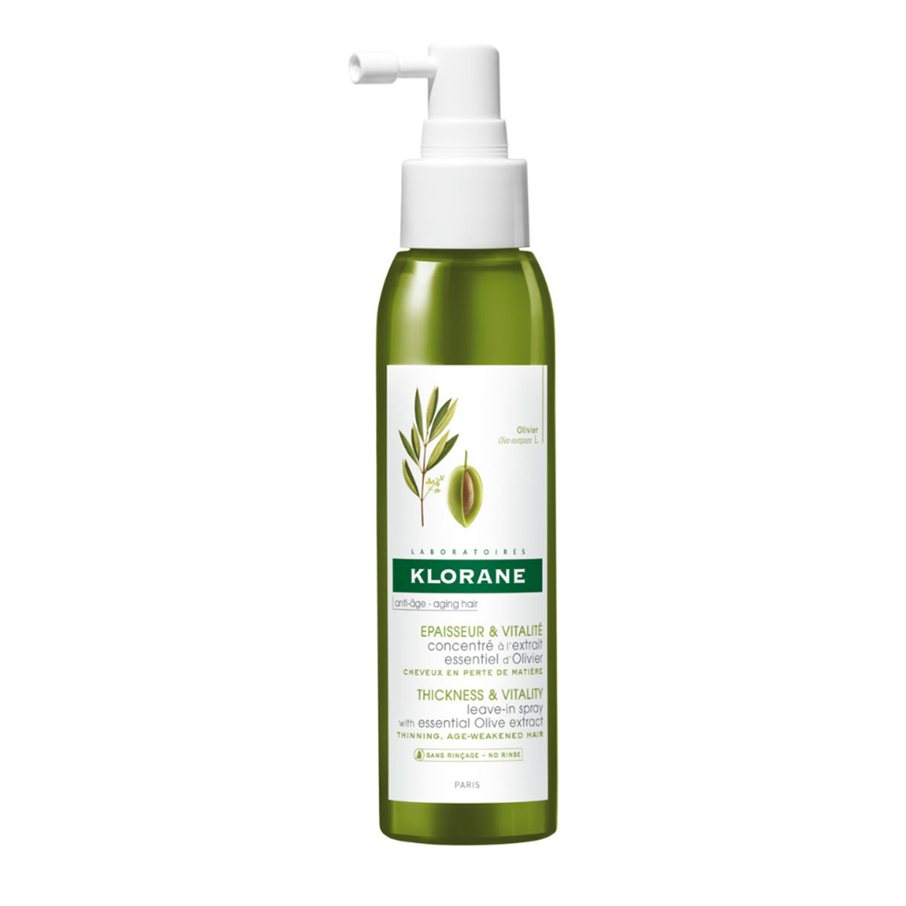 Klorane Thickness & Vitality Leave-in Spray with Olive Extract 125ml