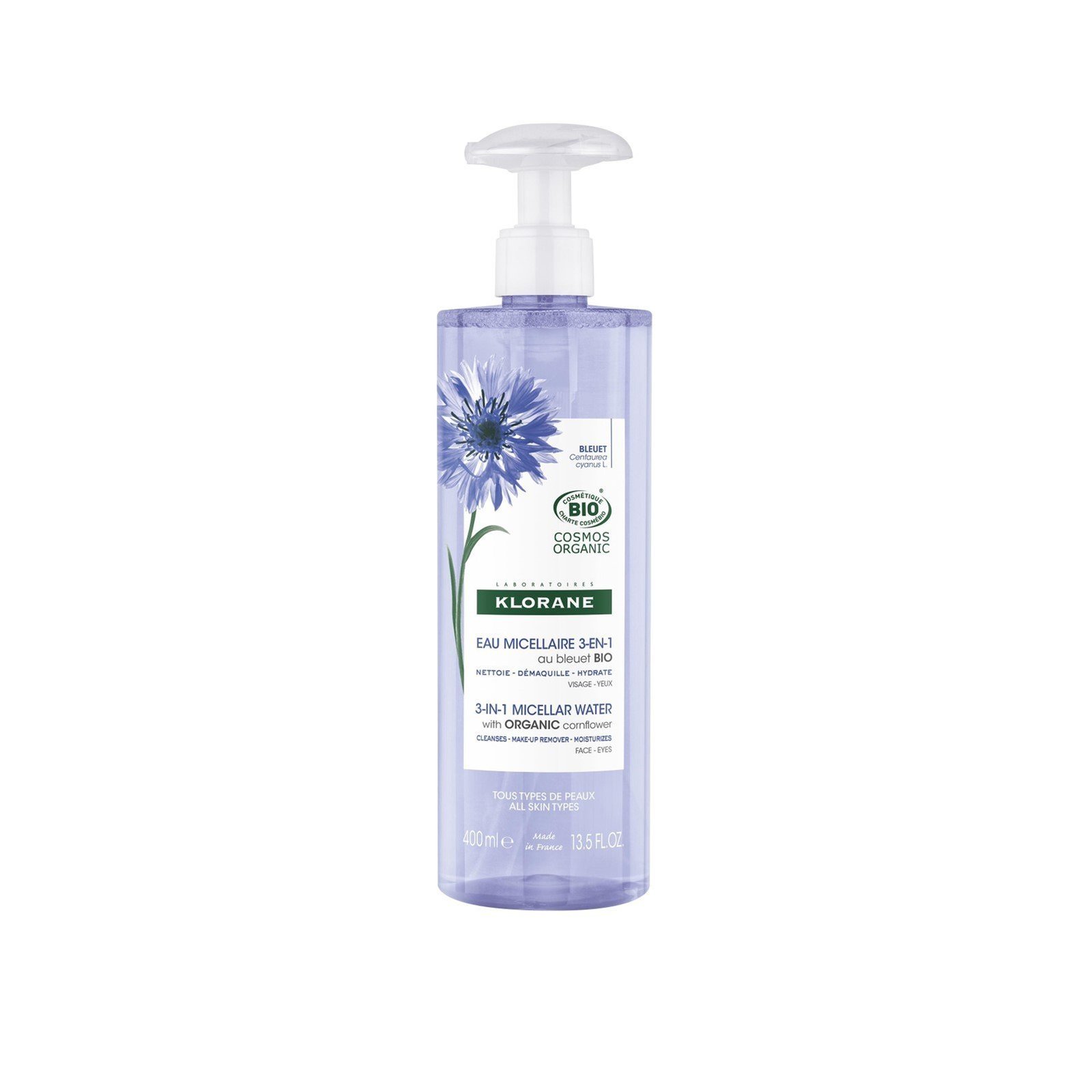 Klorane Micellar Water with Organic Cornflower 400ml (13.53floz)