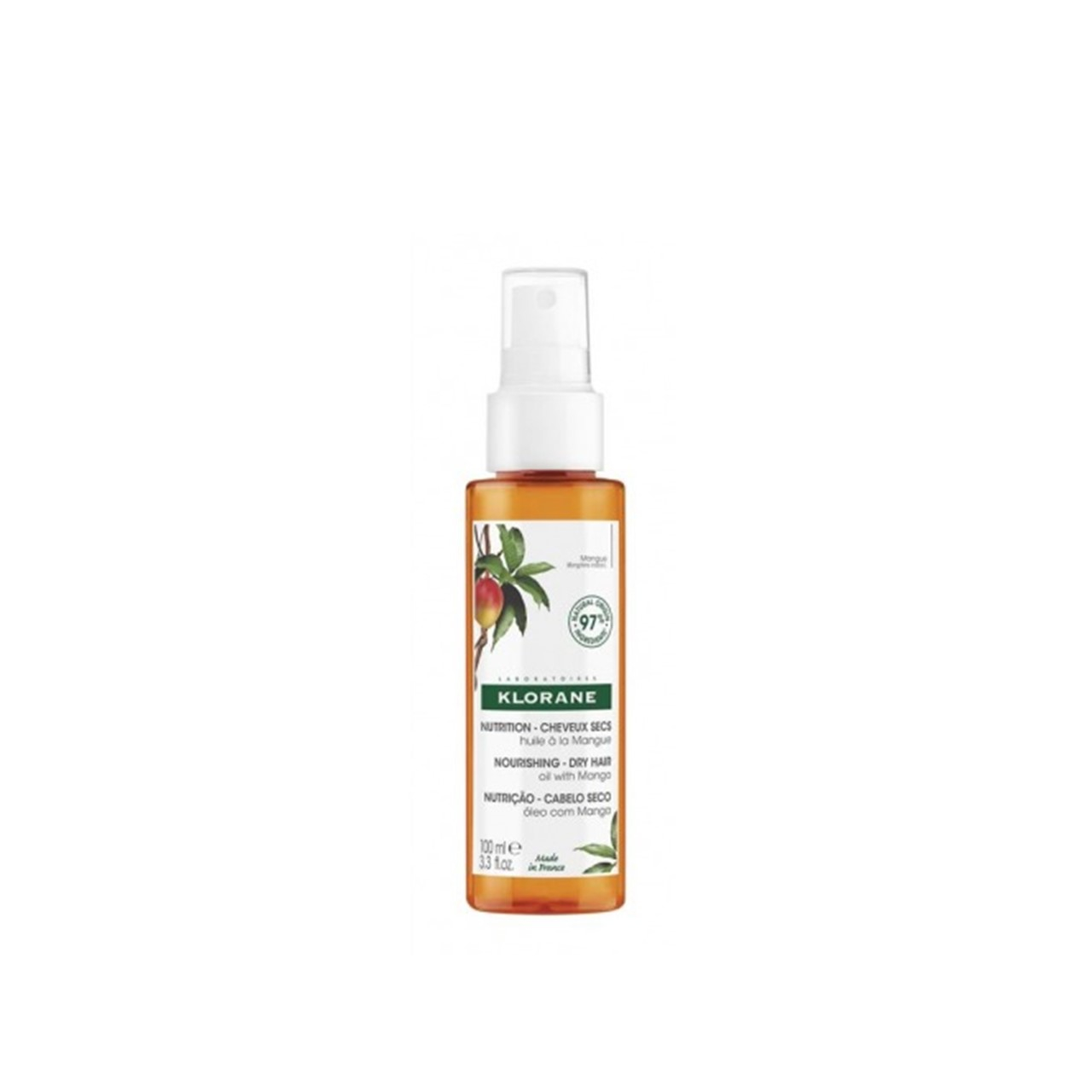 Klorane Nourishing Dry Hair Oil With Mango 100ml (3.38floz)