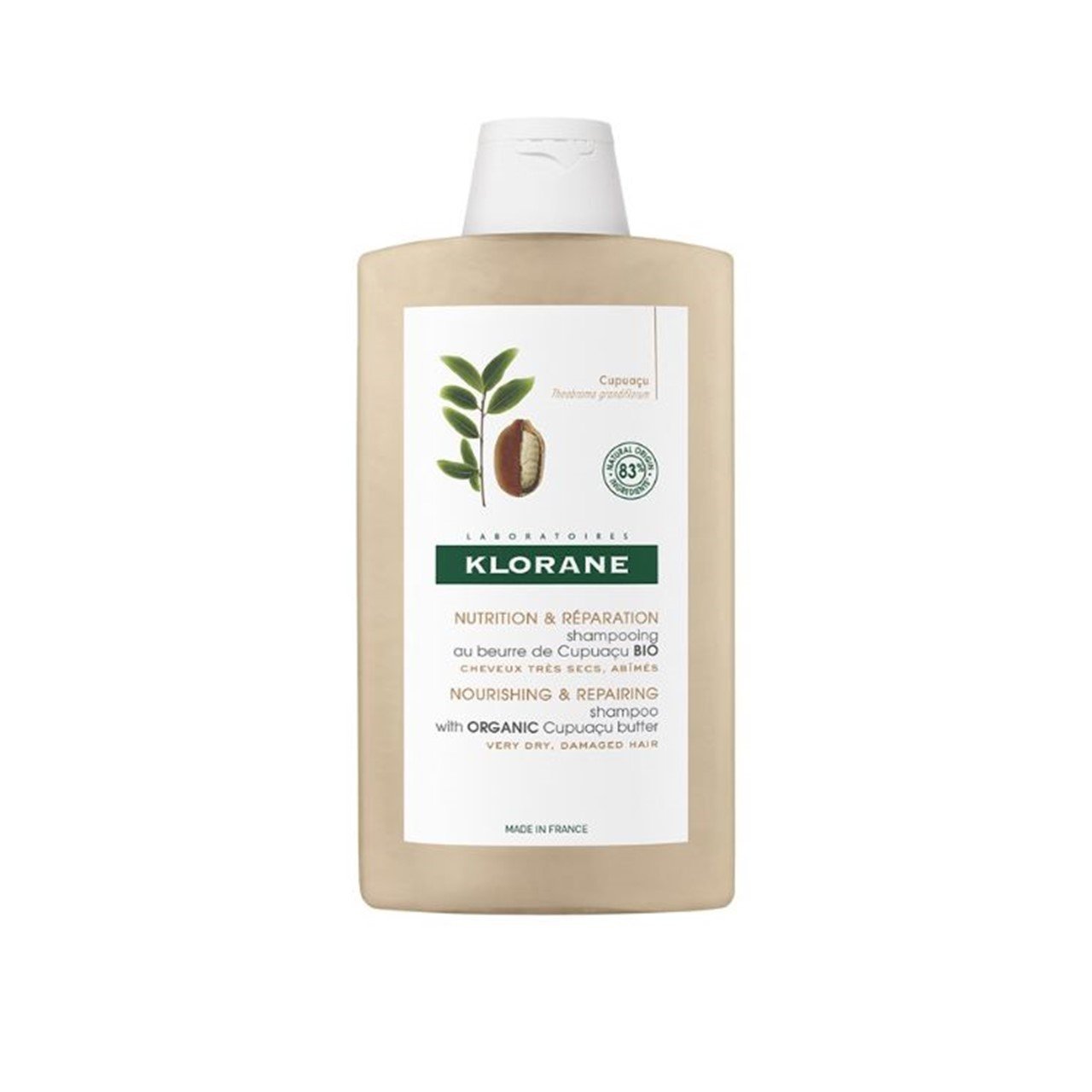 Klorane Nourishing & Repairing Organic Cupuaçu Butter Shampoo 400ml