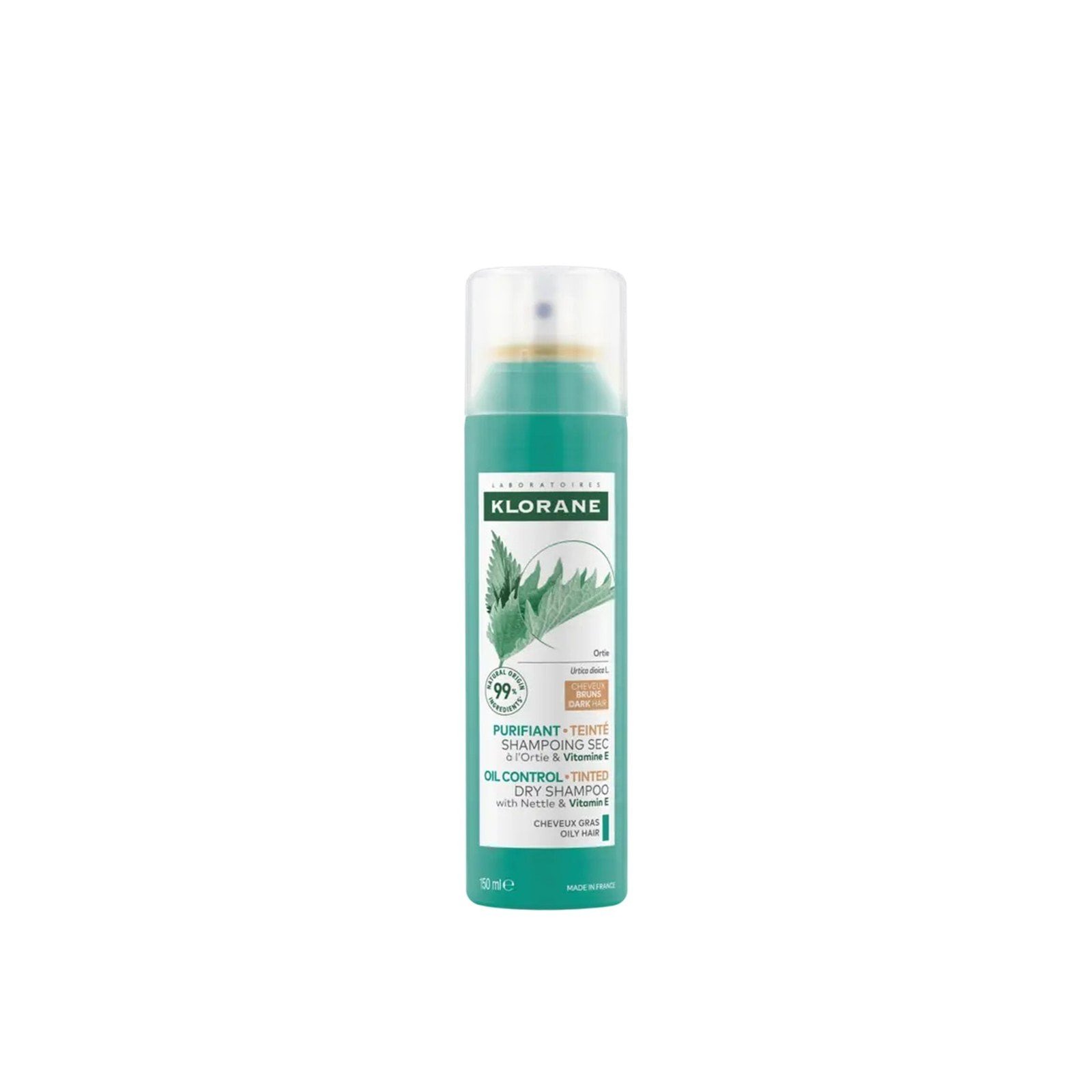 Klorane Oil Control Tinted Dry Shampoo with Nettle 150ml