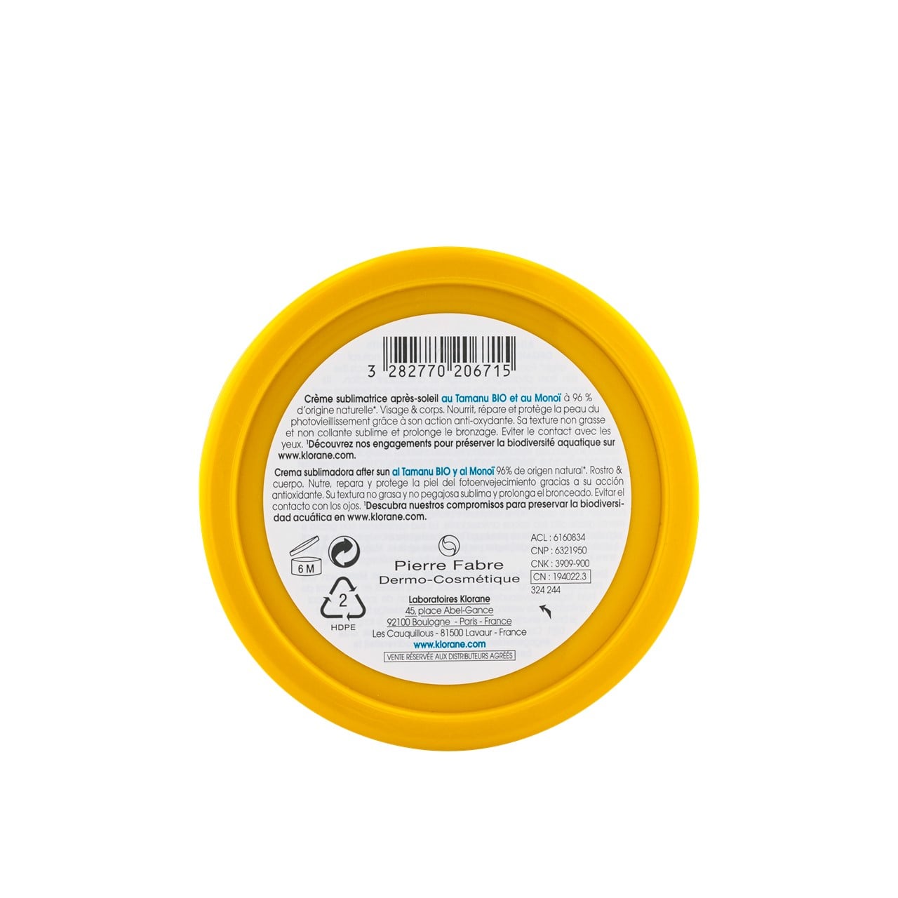 Klorane Polysianes Sublime After-Sun Cream 200ml