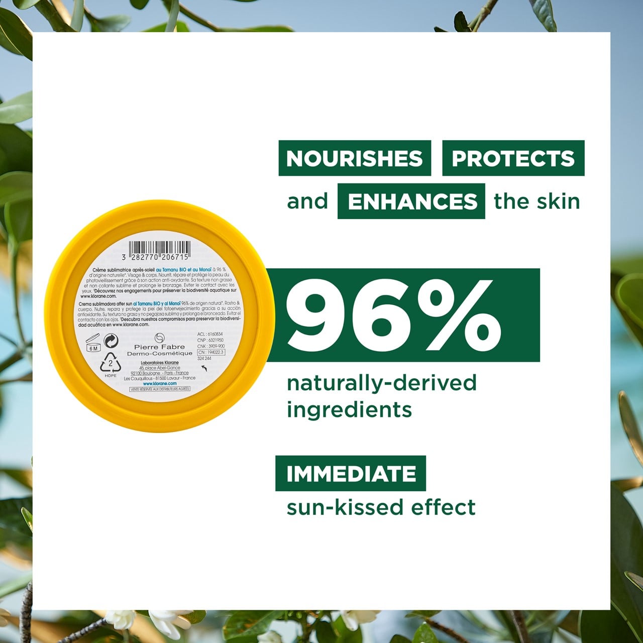 Klorane Polysianes Sublime After-Sun Cream 200ml