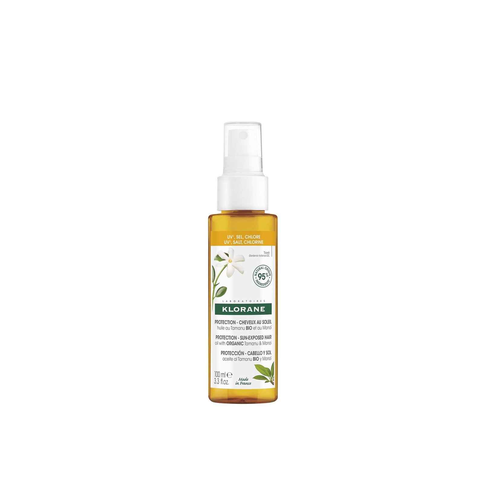 Klorane Protection Sun-Exposed Hair Oil With Tamanu & Monoi 100ml (3.3 fl oz)