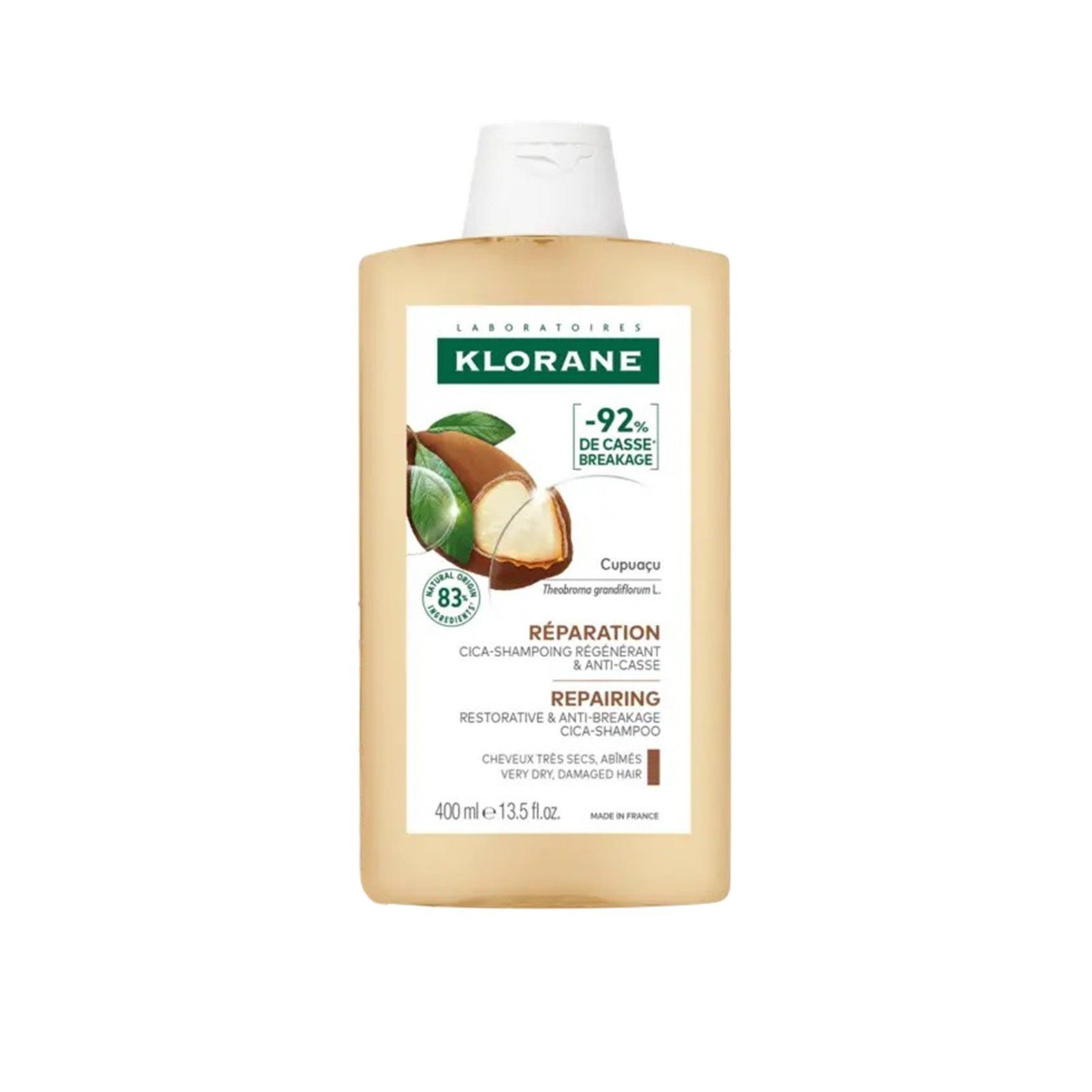 Klorane Repairing Restorative & Anti-Breakage Cupuaçu Butter Cica-Shampoo