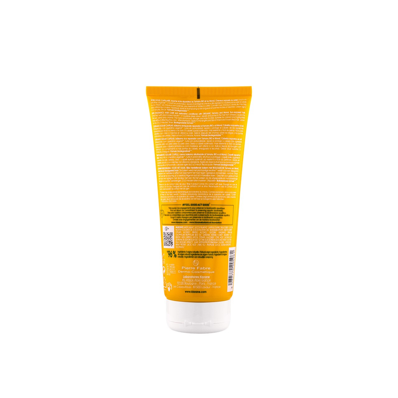 Klorane Sun Radiance Rich Conditioner with Tamanu and Monoi 200ml