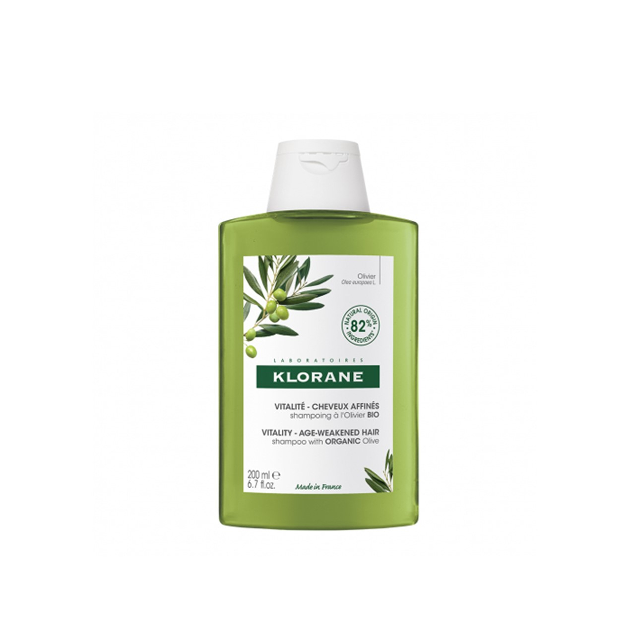 Klorane Thickness & Vitality Shampoo with Olive Extract 200ml (6.76fl oz)