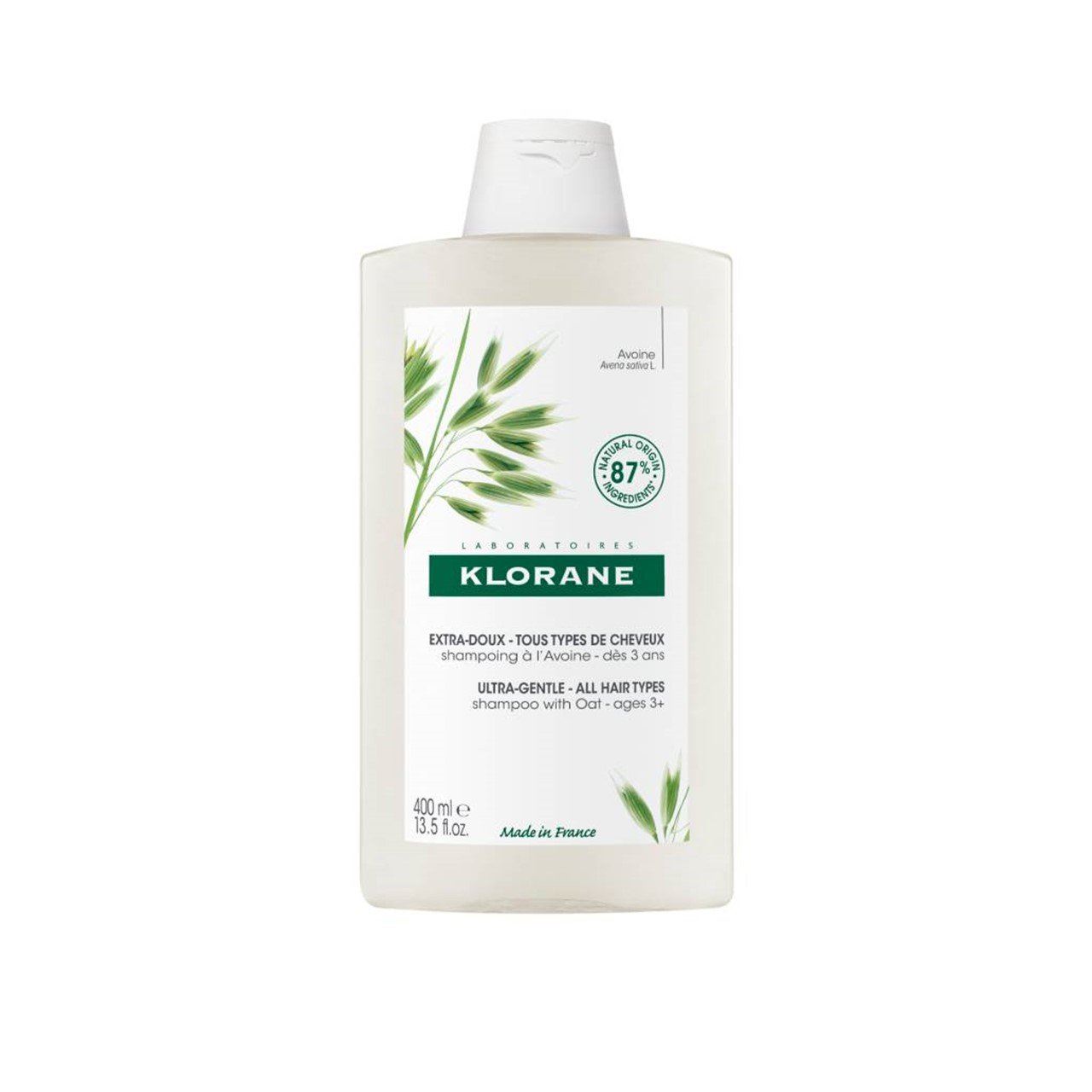 Klorane Ultra-Gentle Shampoo with Oat Milk 400ml (13.53fl oz)