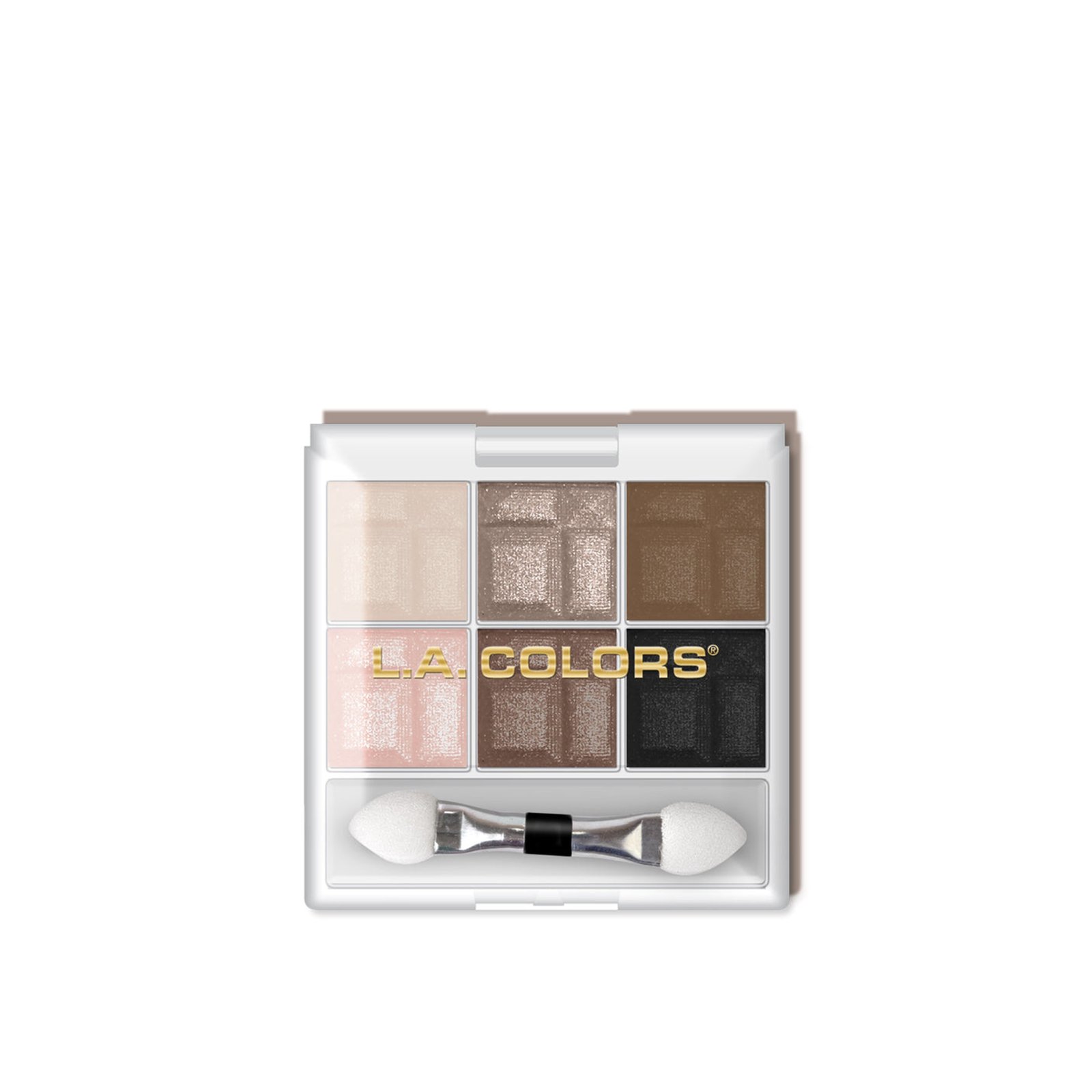 L.A. Colors 6 Color Eyeshadow Palette CES464 In The Nude 4g