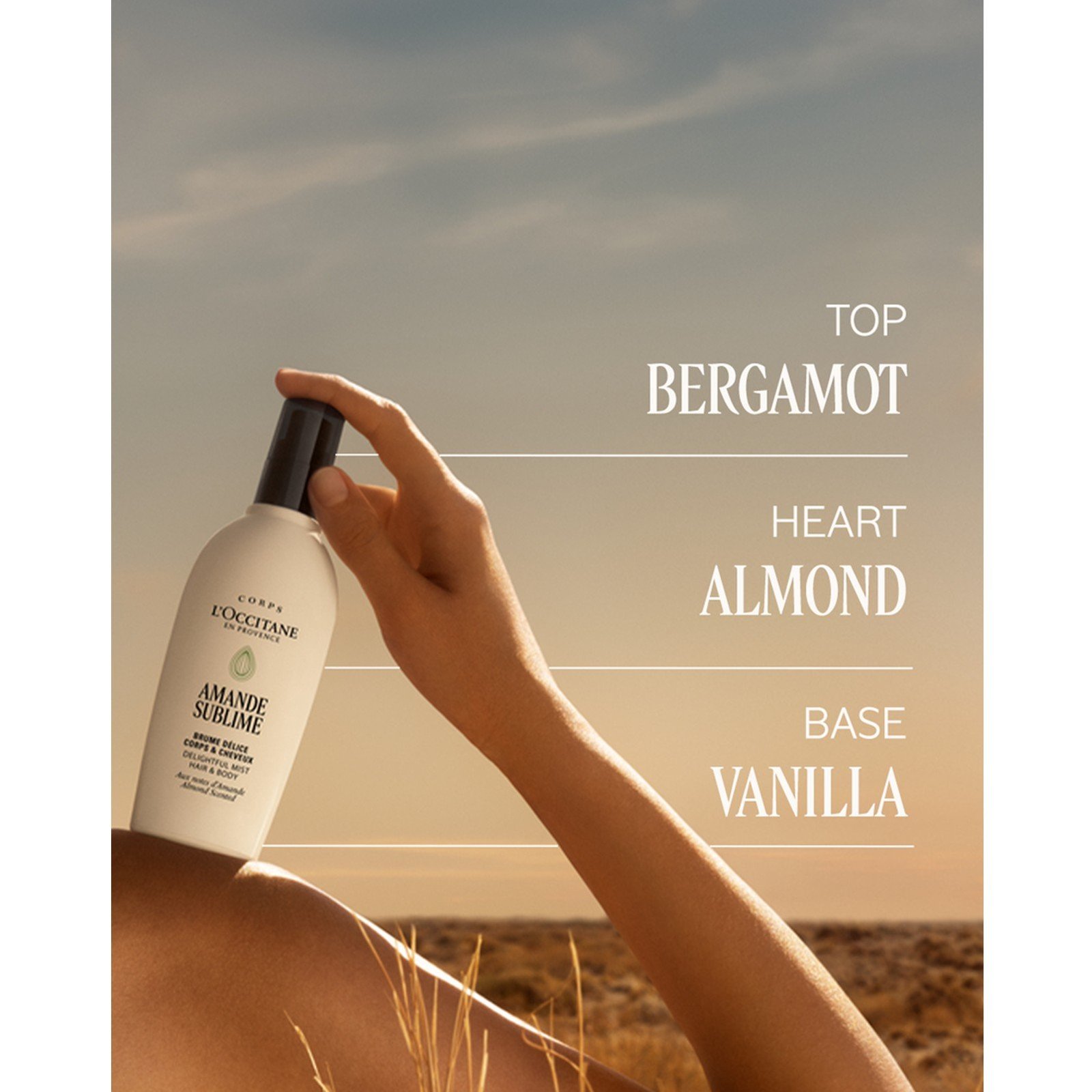 L'Occitane Almond Hair & Body Mist 100ml