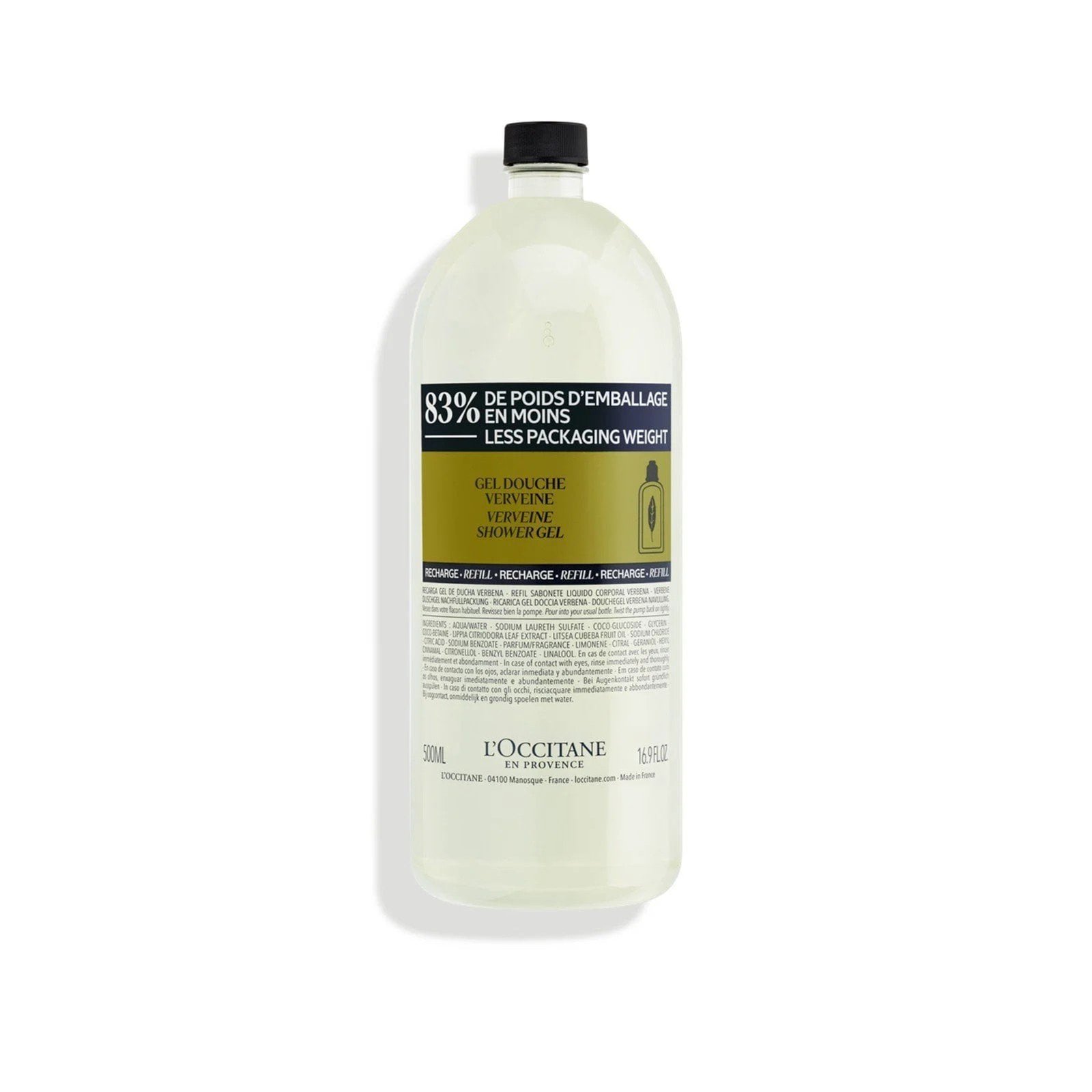 L'Occitane Aromachology Verbena Shower Gel Eco-Refill 500ml