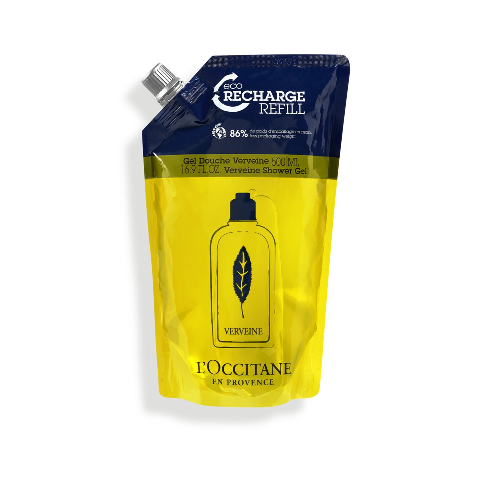 L'Occitane Aromachology Verveine Shower Gel Eco-Refill 500ml (16.9 fl oz)