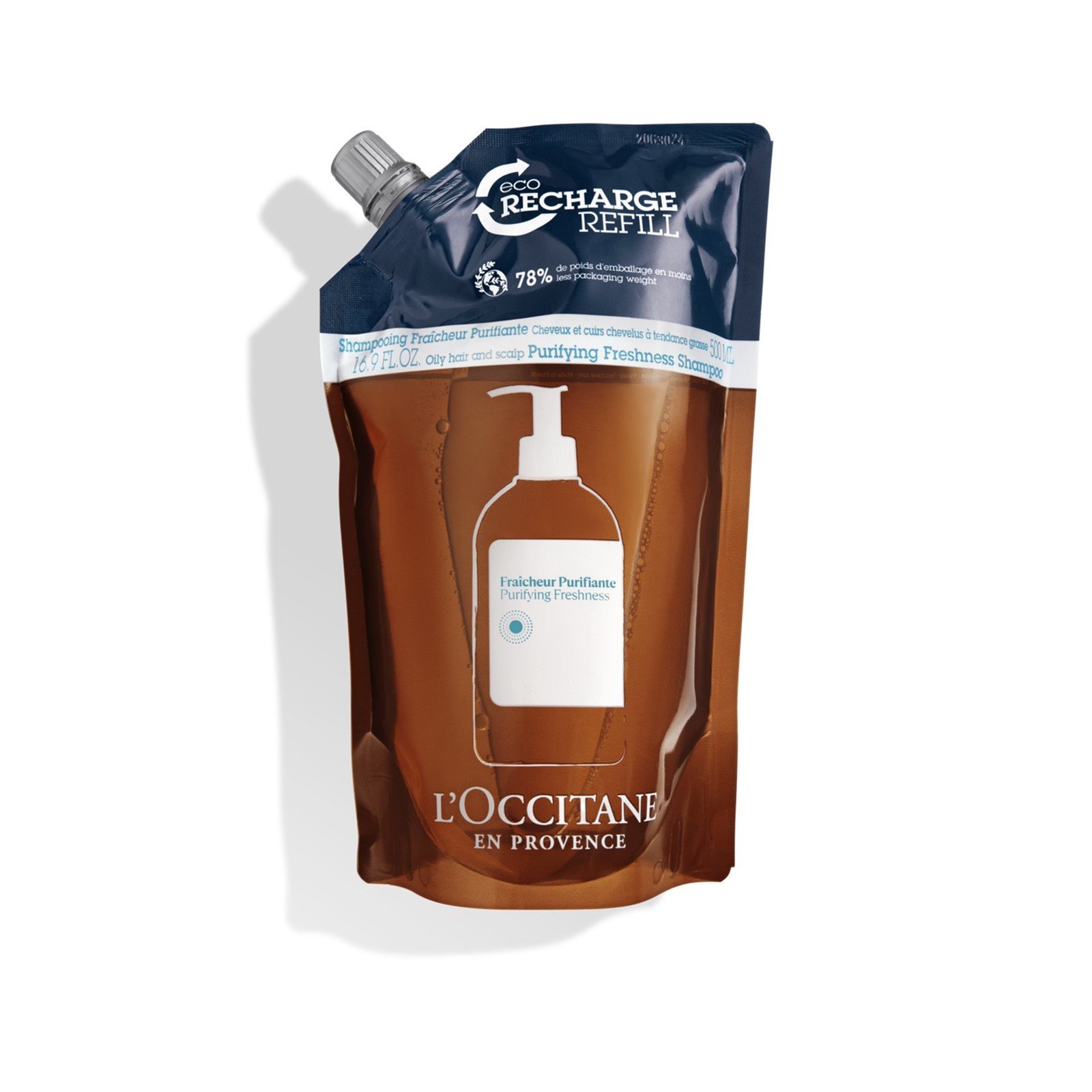 L'Occitane Purifying Freshness Shampoo Eco-Refill 500ml