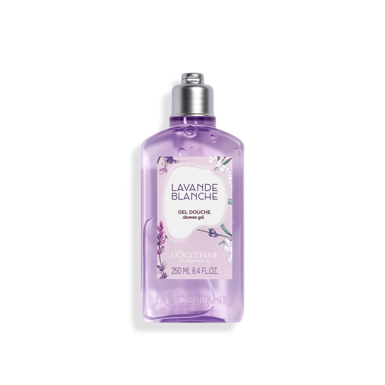 L'Occitane White Lavender Shower Gel 250ml (8.4 fl oz)