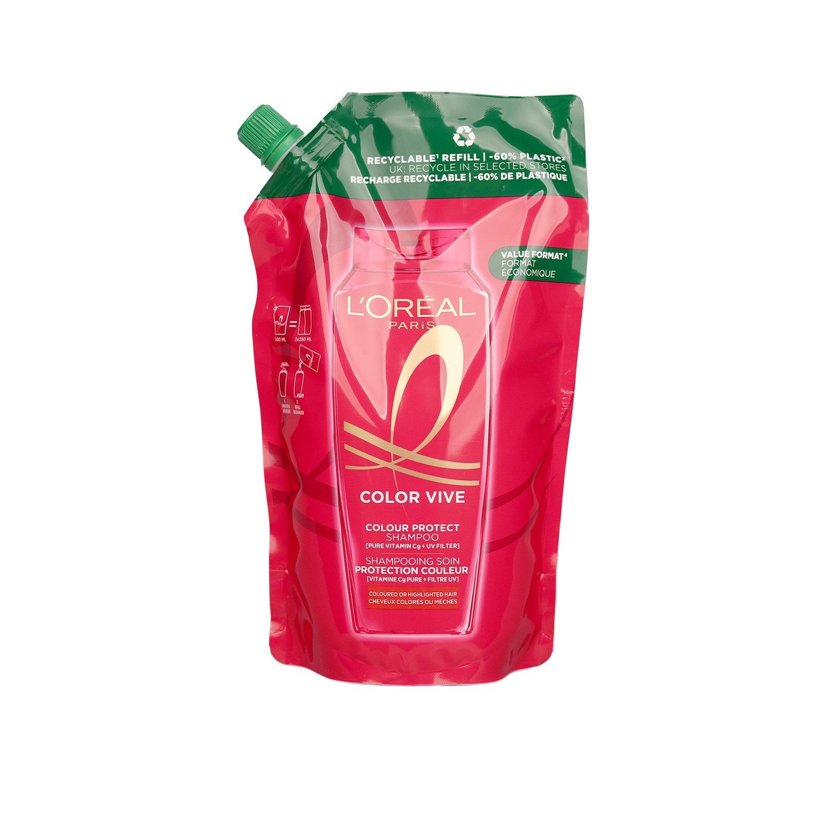 L'Oréal Paris Elvive Color Vive Shampoo Refill 500ml