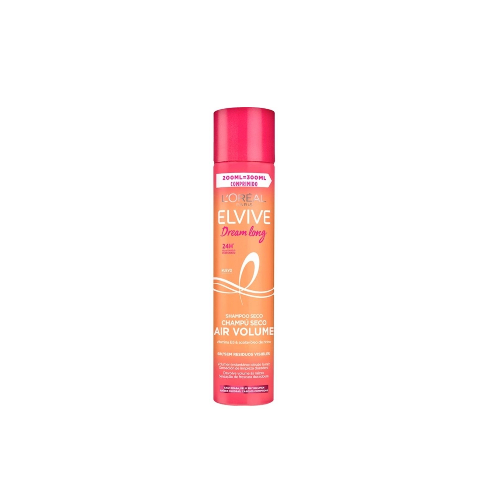 L'Oréal Paris Elvive Dream Long Air Volume Dry Shampoo 200ml (6.76 fl oz)