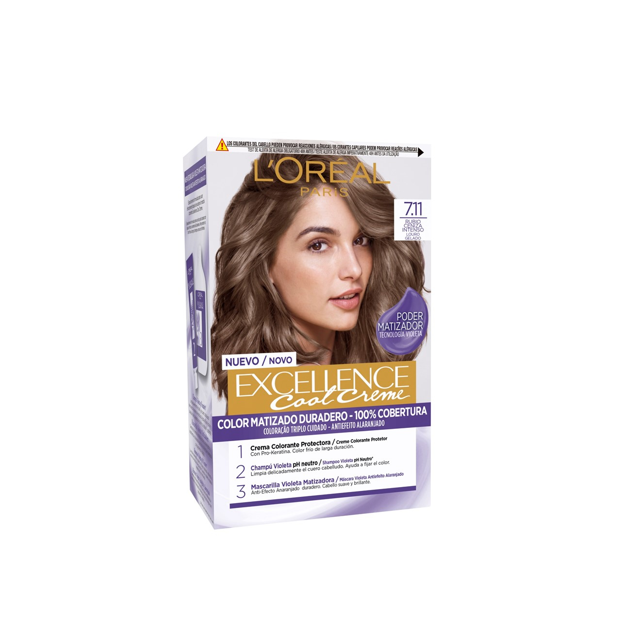 L'Oréal Paris Excellence Cool Creme 7.11 Ash Blond Hair Dye