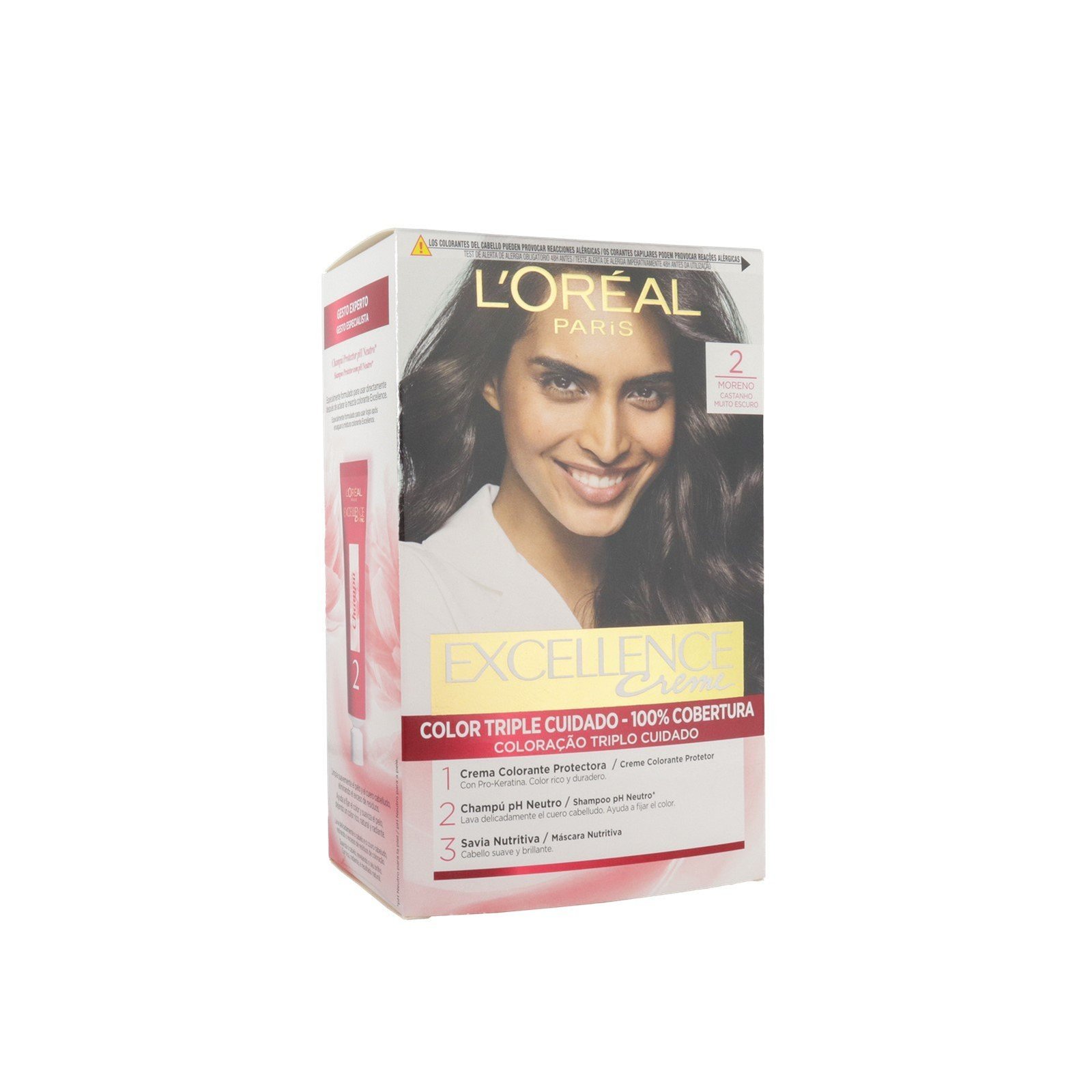 L'Oréal Paris Excellence Creme Hair Dye 2 Black Brown