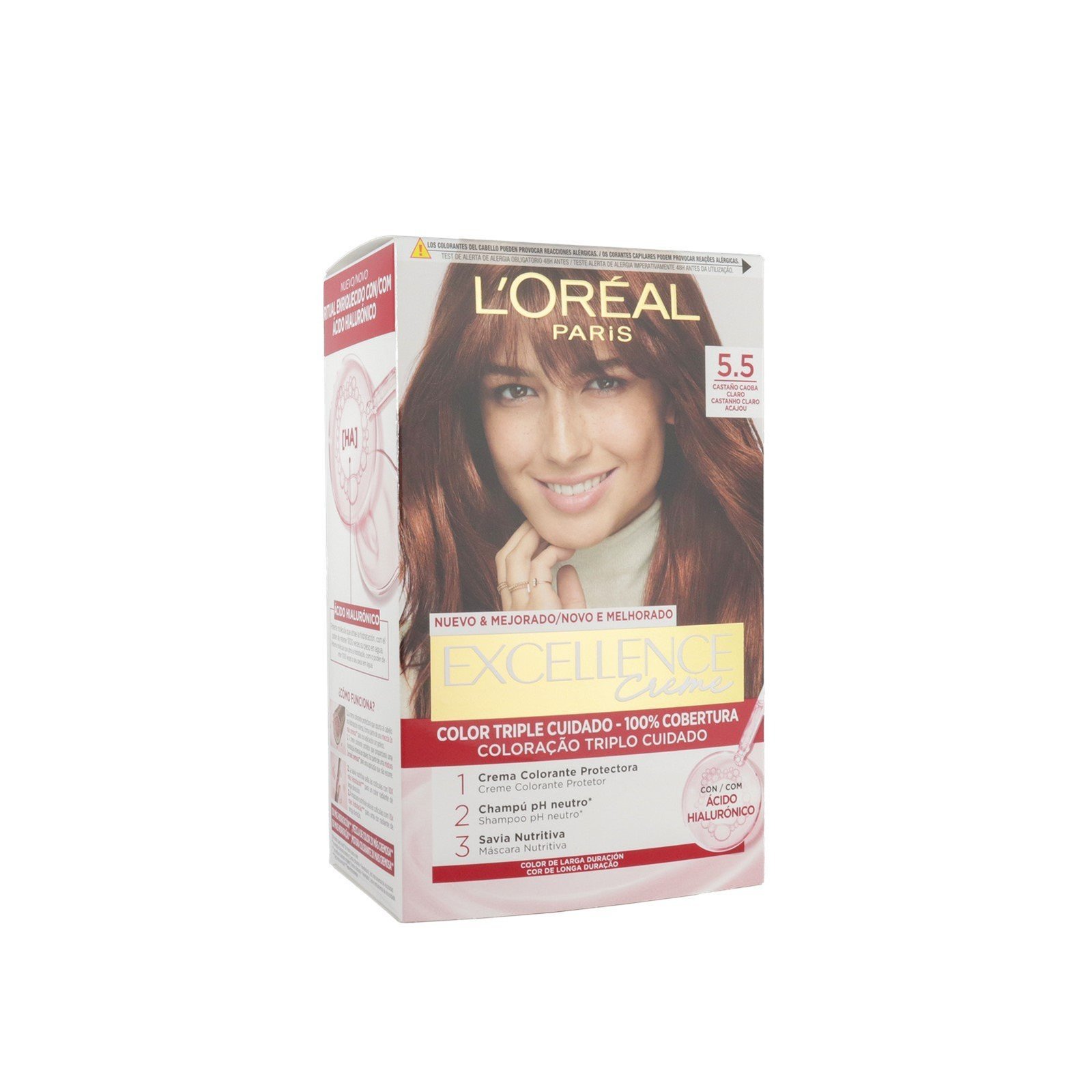 L'Oréal Paris Excellence Creme Hair Dye 5.5 Mahogany Brown