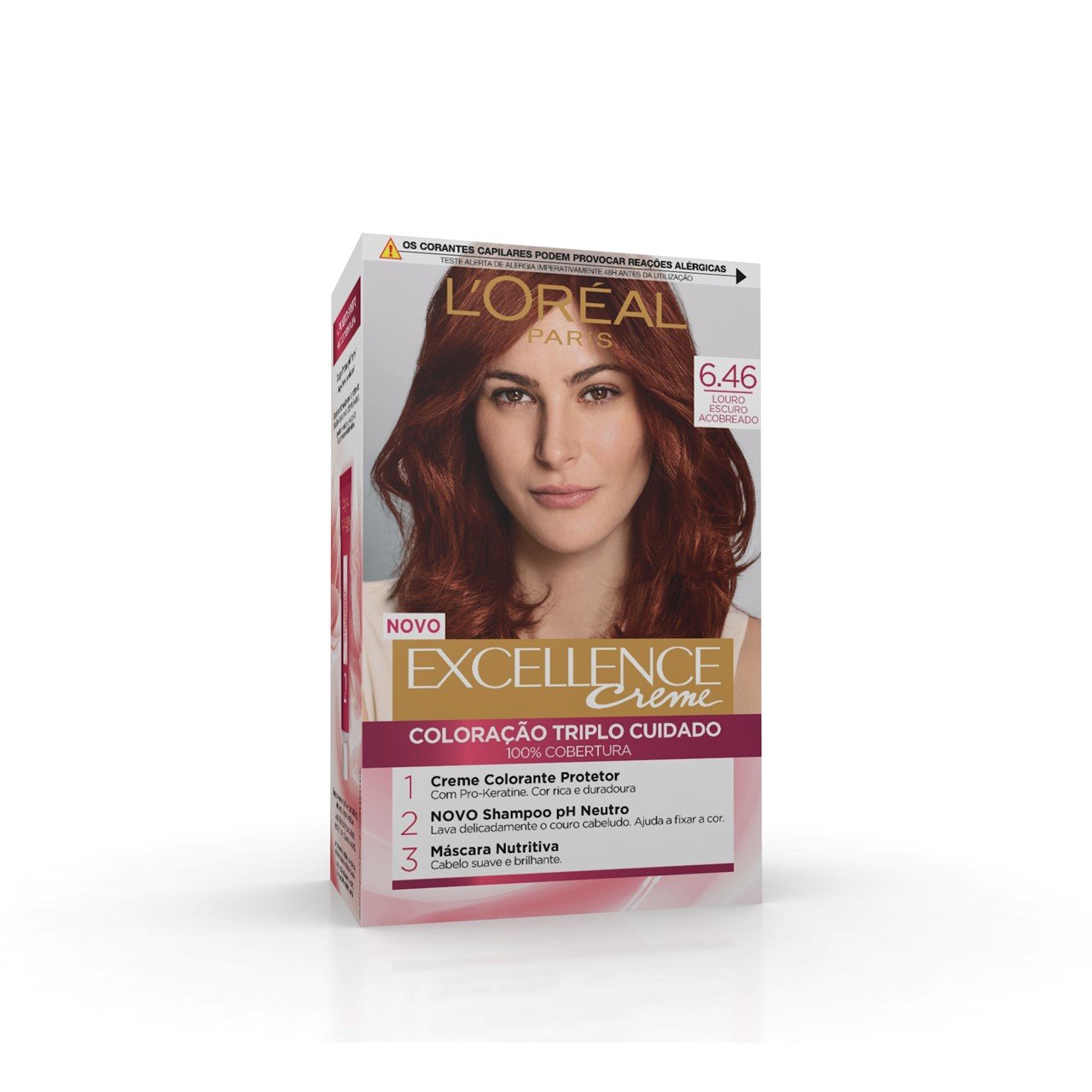 L'Oréal Paris Excellence Creme 6.46 Light Copper Red Hair Dye