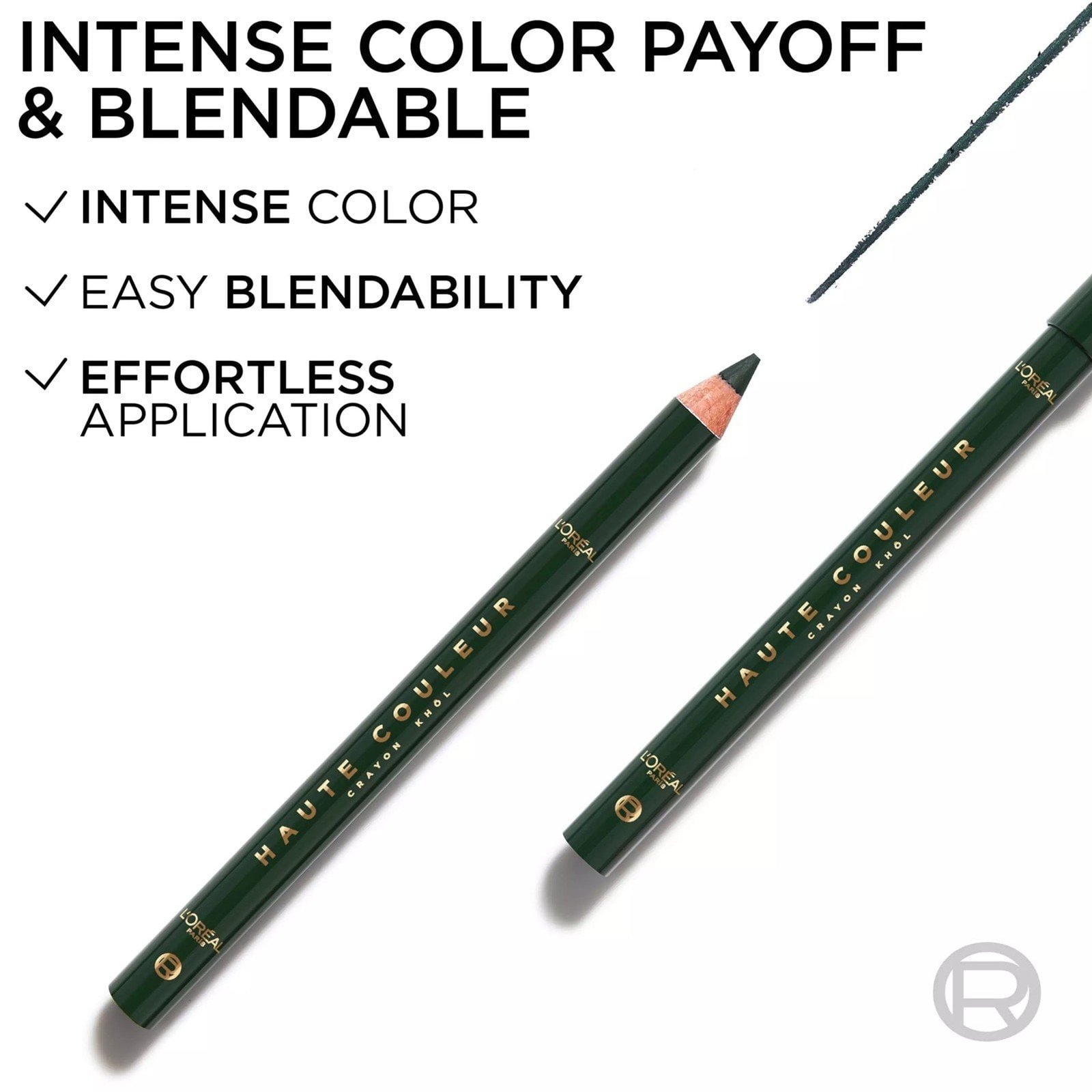 L'Oréal Paris Haute Couleur Crayon Khol Eyeliner 140 Émeraude Velvet