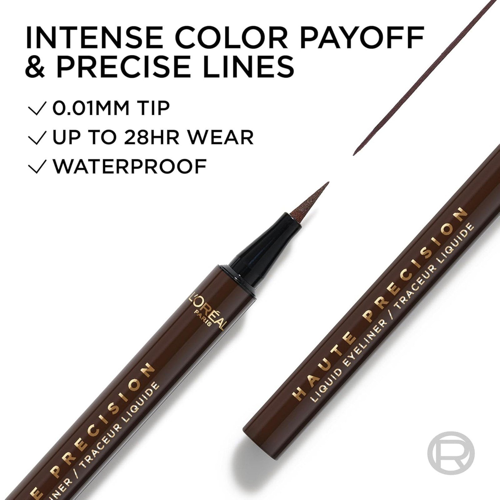 L'Oréal Paris Haute Precision Liquid Eyeliner 020 Brun Leather