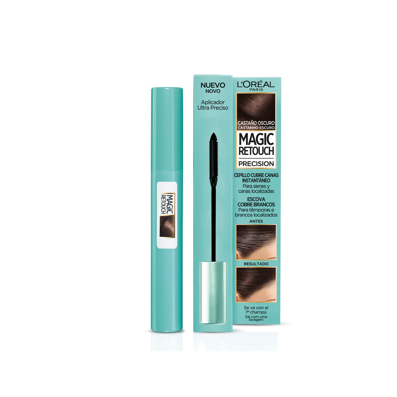 L'Oréal Paris Magic Retouch Precision Concealer Brush Dark Brown 8ml (0.27fl oz)