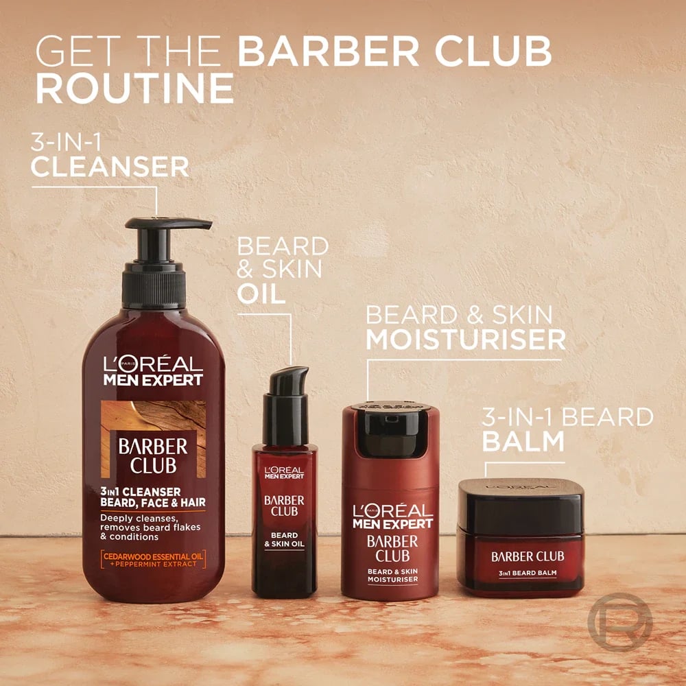 L'Oréal Paris Men Expert Barber Club Beard, Face & Hair Wash 200ml