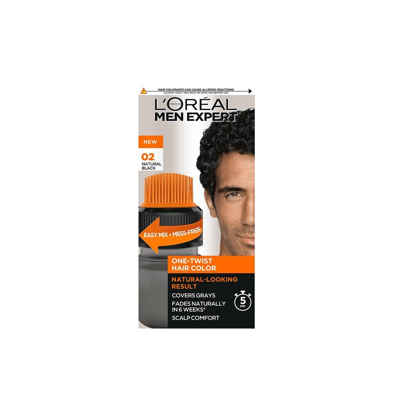 L'Oréal Paris Men Expert One-Twist Hair Color 02 Natural Black