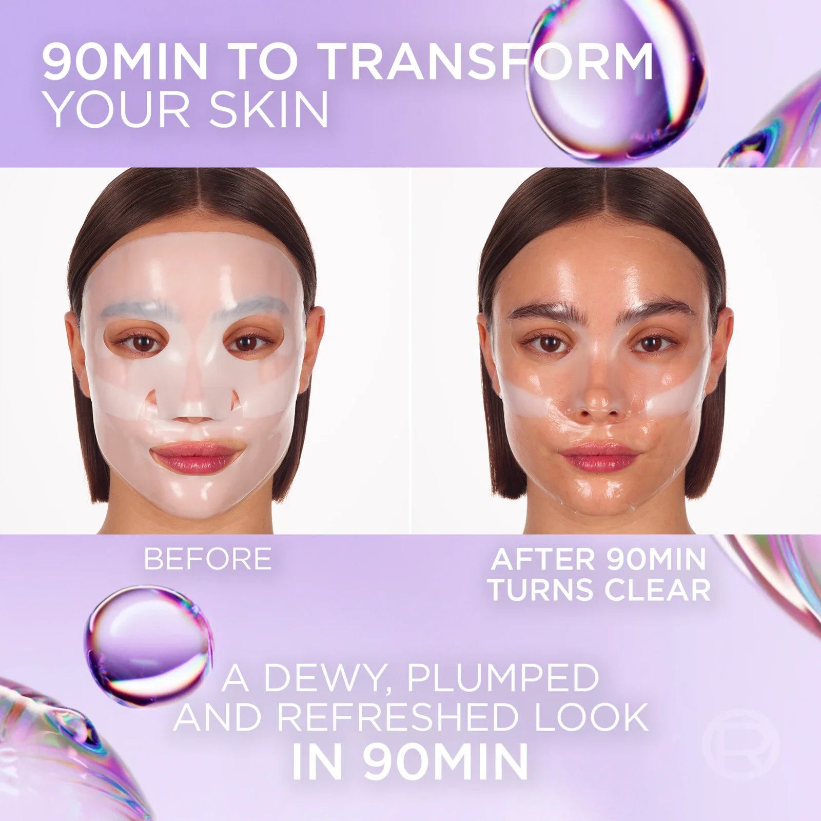 L'Oréal Paris Revitalift Filler Glass Skin Hydrogel Glow Mask x1