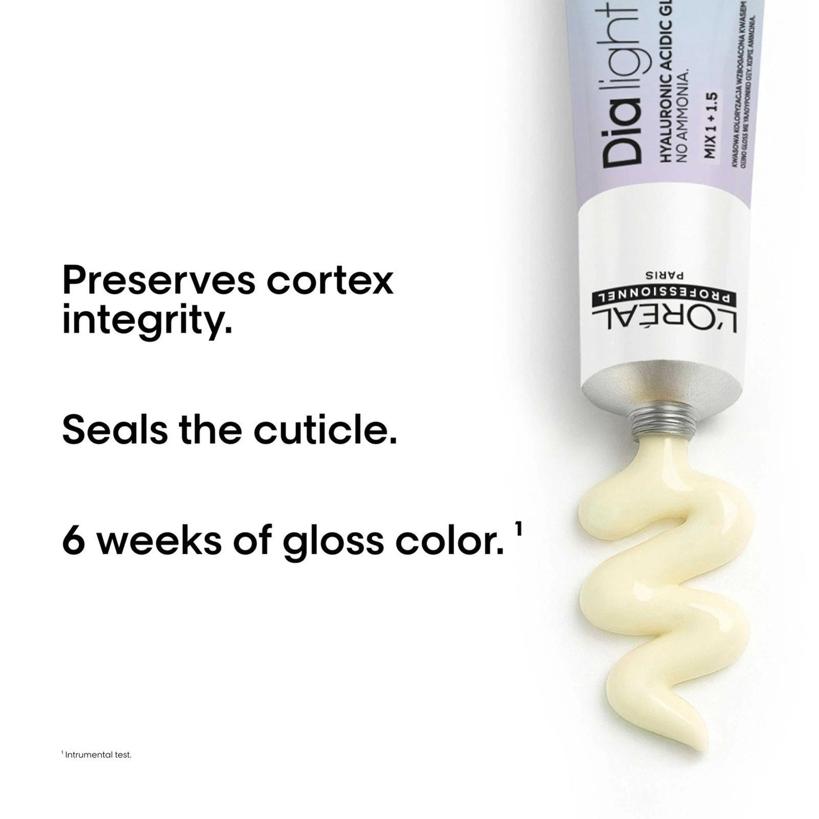 L'Oréal Professionnel Dia Light Hyaluronic Acidic Gloss Color Demi-Permanent Hair Dye 6 Dark Blonde 60ml (2.02floz)