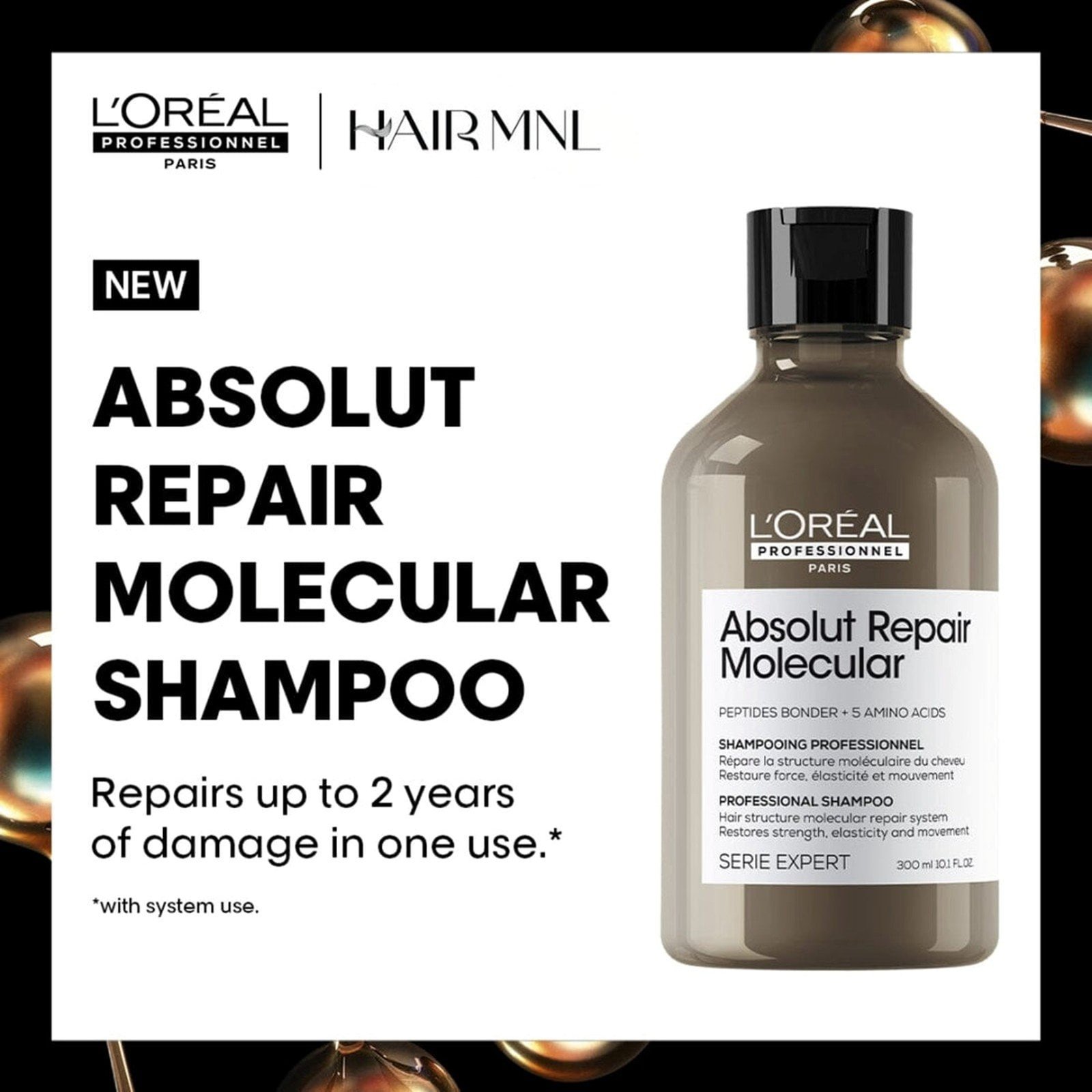 L'Oréal Professionnel Série Expert Absolut Repair Molecular Shampoo 1.5L