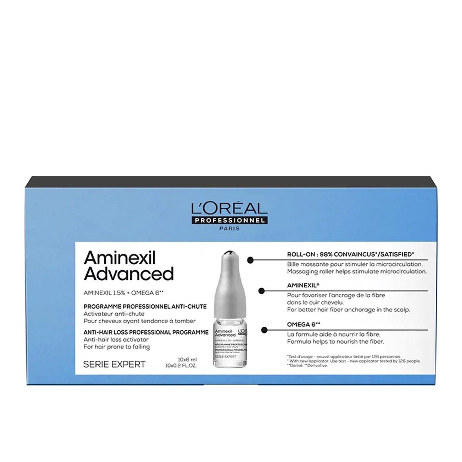 L'Oréal Professionnel Serie Expert Aminexil Advanced Anti-Hair Loss Programme 10x6ml (10x 0.2 fl oz)
