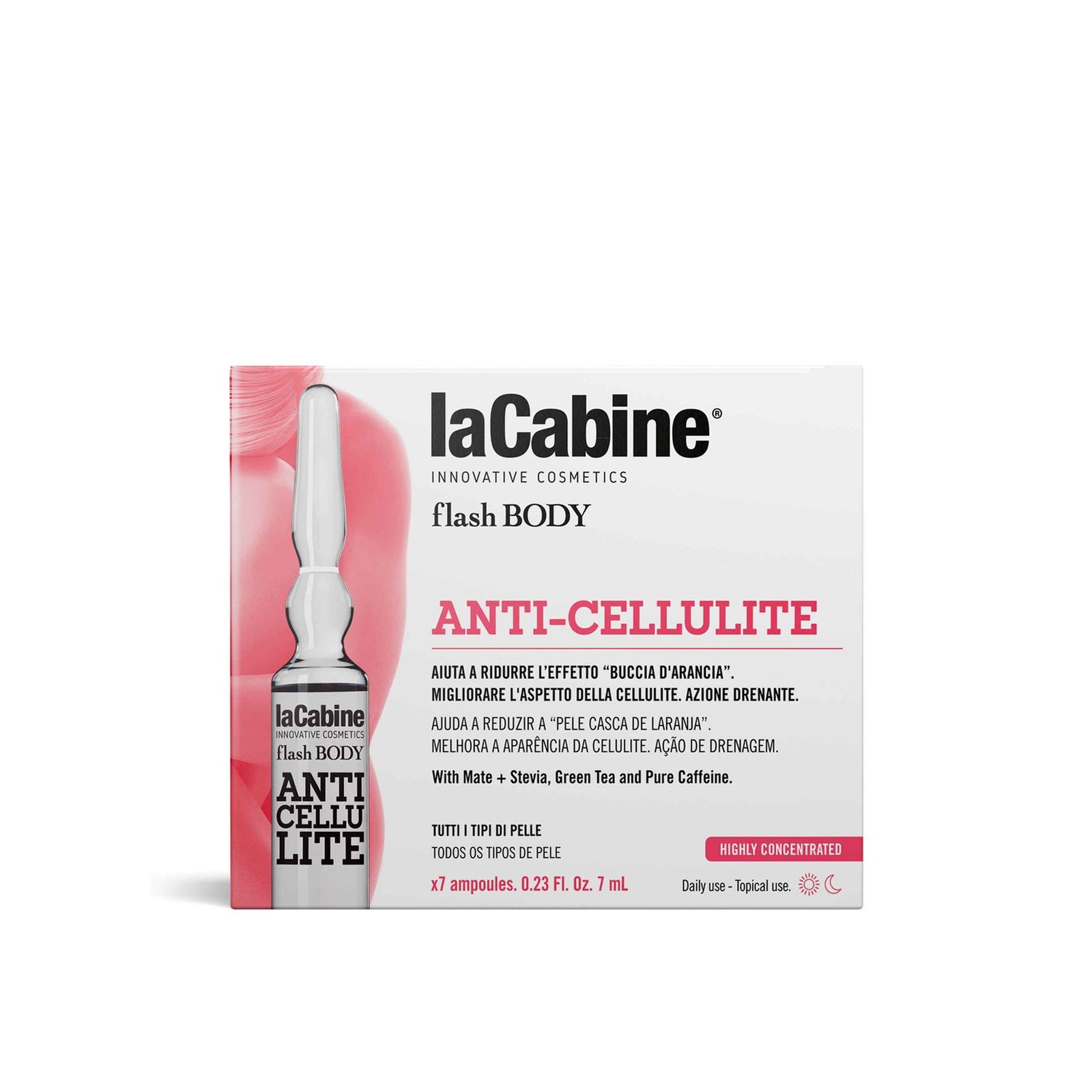 La Cabine Flash Body Anti-Cellulite Concentrated Ampoules 7x7ml (0.23 fl oz)