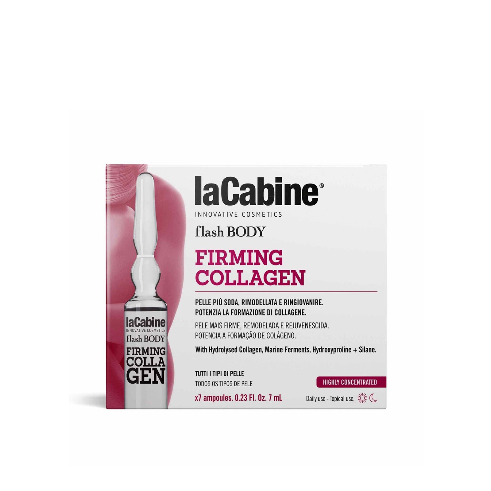 La Cabine Flash Body Firming Collagen Concentrated Ampoules 7x7ml