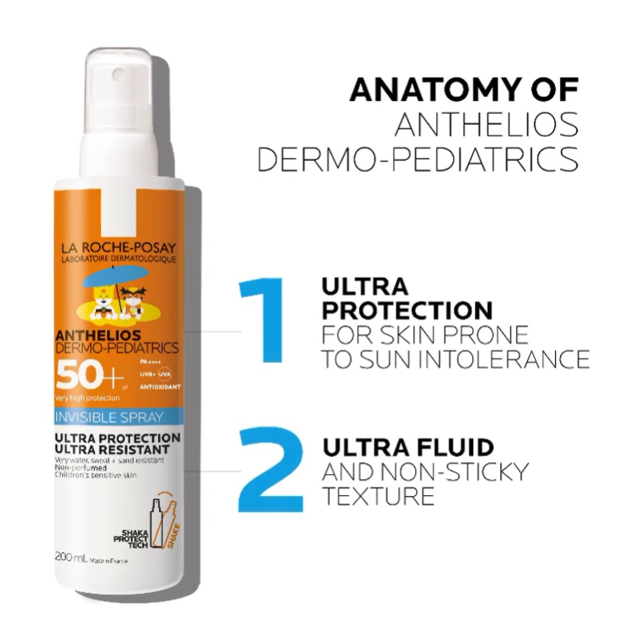 Protector Solar Anthelios Spray Dermo-Pediátrico Spf50+ La Roche-Posay  200Ml –