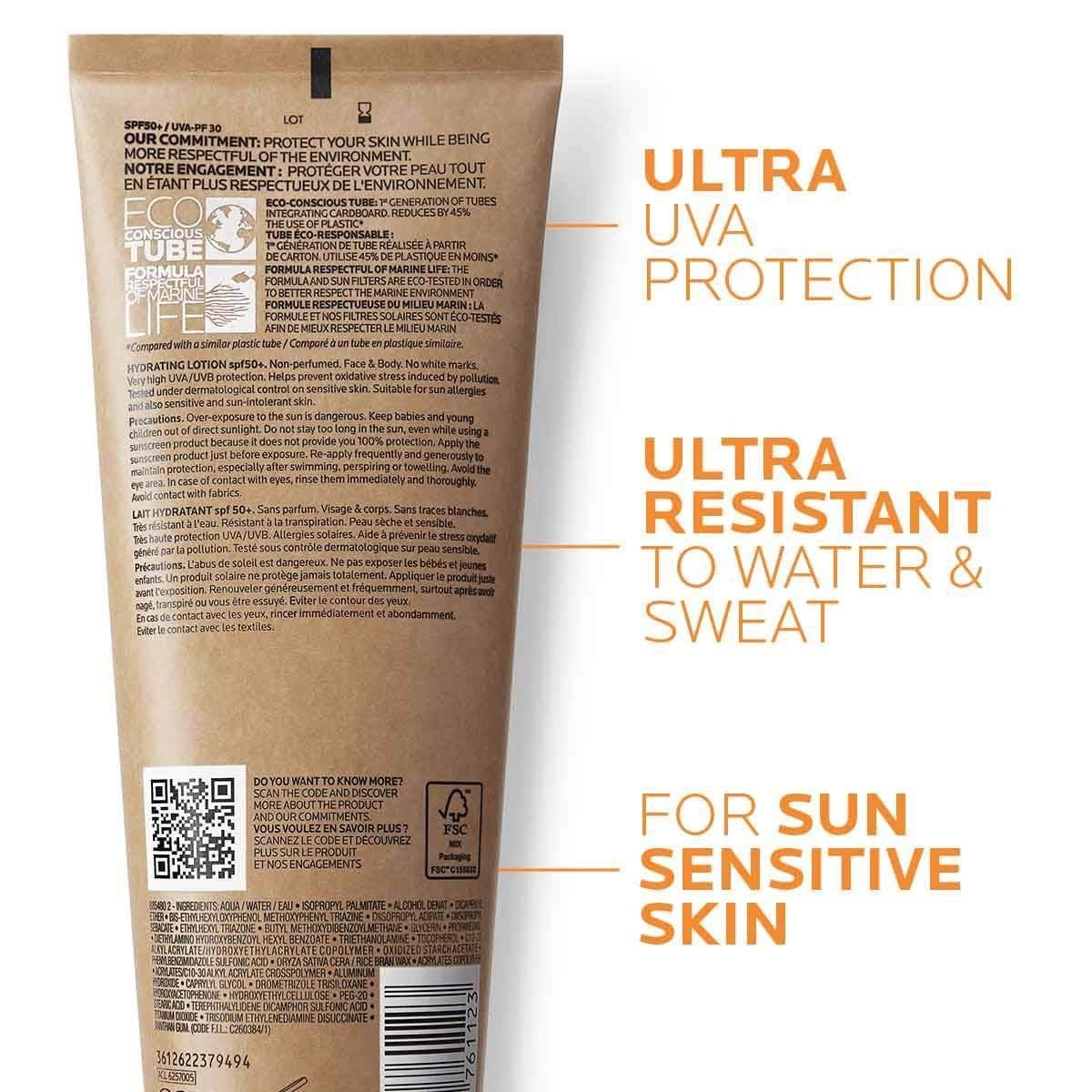 La Roche-Posay Anthelios Lozione Idratante Eco-Tube Protezione Solare SPF50+ 75ml