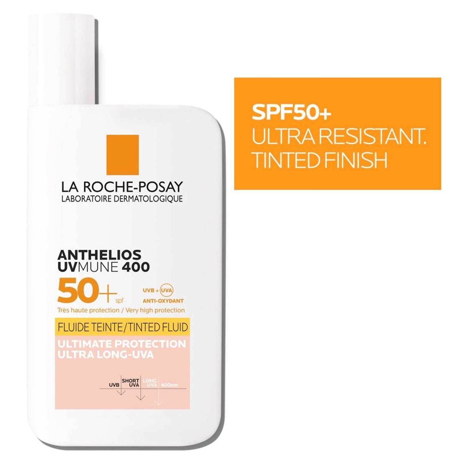 La Roche-Posay Anthelios UVMune 400 Color Fluid SPF50+ Tinted Sunscreen 50ml