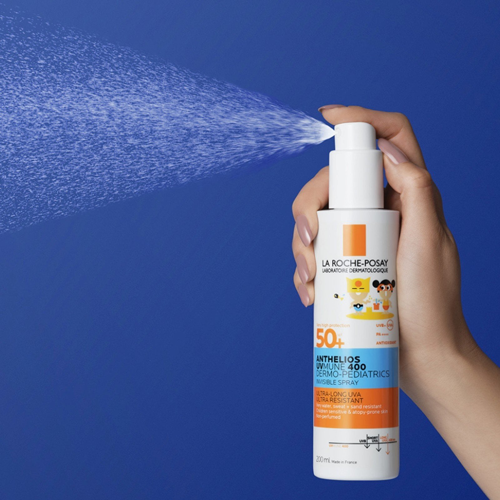 La Roche-Posay Anthelios UVMune 400 Dermo-Pediatrics Invisible Sunscreen Spray SPF50+ 200ml